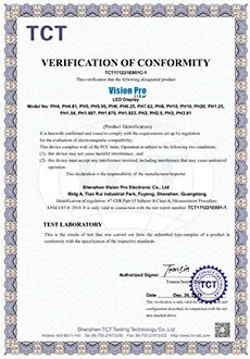TCT Verificación de conformidad